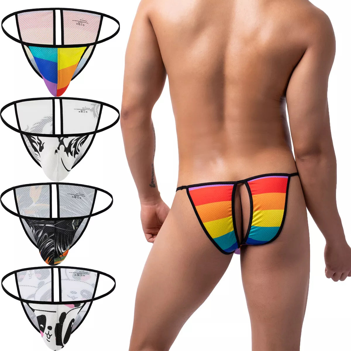Men's Printed Triangle Low-Rise Briefs - image 2