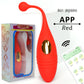 VibePulse Duo – Wireless Ribbed Egg Vibrator - Red - App Control - image 10