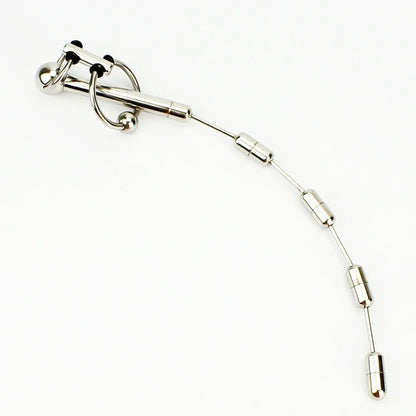 Urethral Sounding Detatchable Penis Plug Stretching - silver - image 0