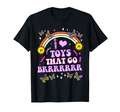 I Love Toys That Go Brrr Embarrassing Inappropriate T-Shirt - Black - XXXL - image 4