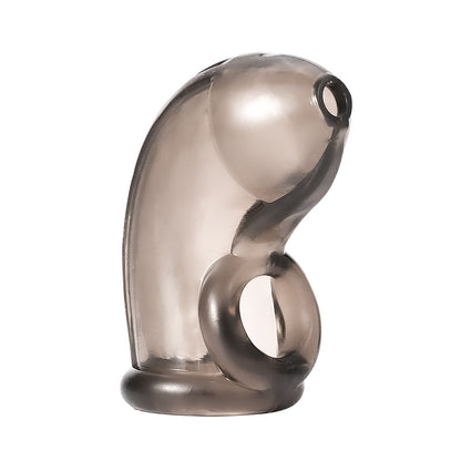 Anti-Masturbation Silicone Chastity Cage - Black - image 1