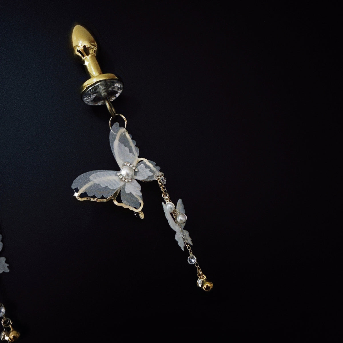 Lace & Discipline: Nipple Clamp & Butt Plug - Plug - 4cm - image 2