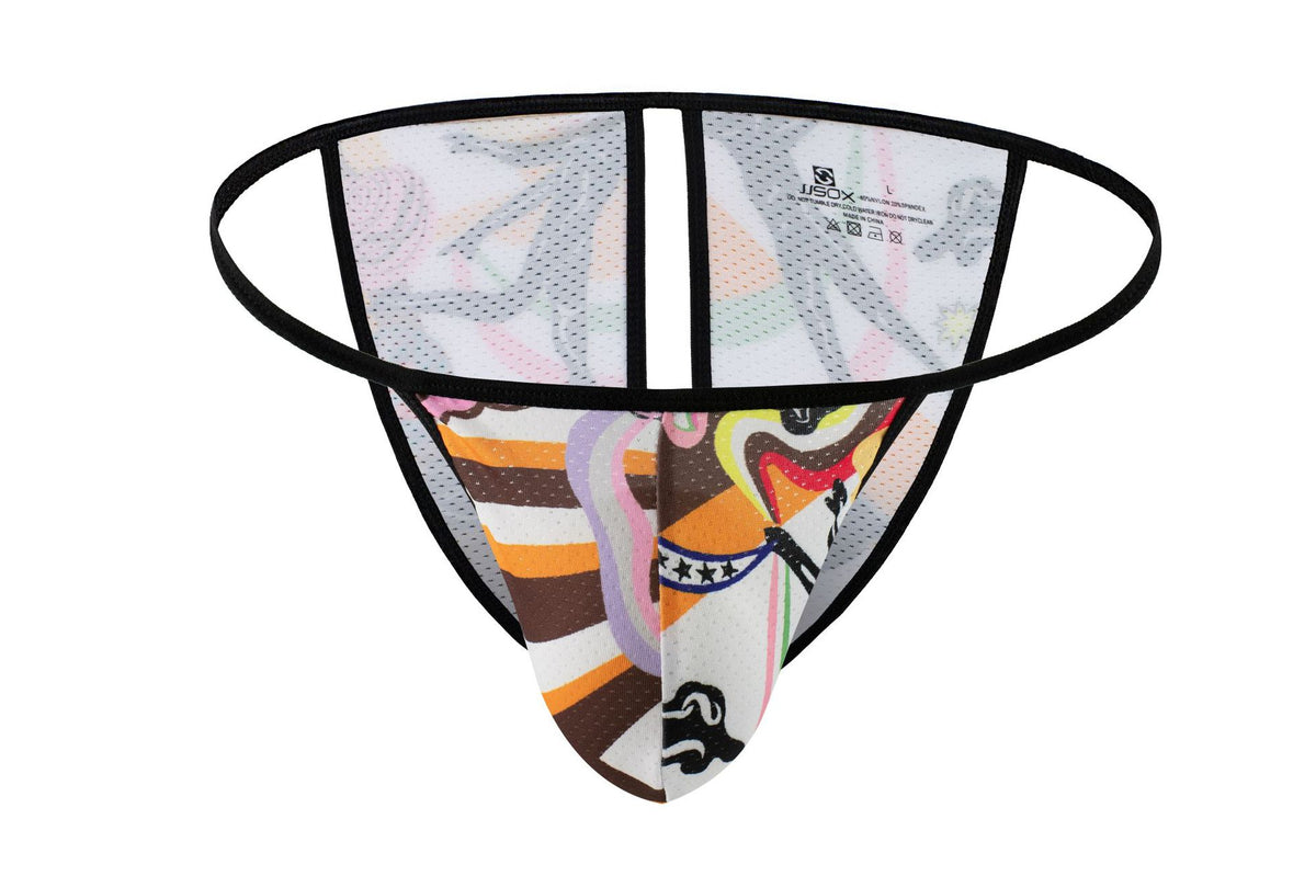 Men's Printed Triangle Low-Rise Briefs - Angel - XL - image 33