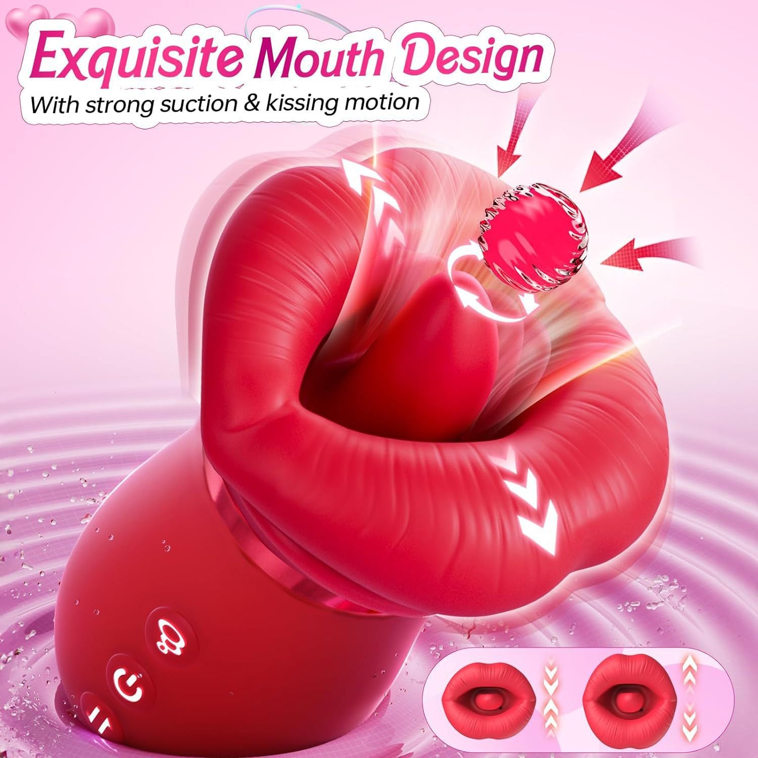 Exquisite Rose Kissing Vibrator - image 3