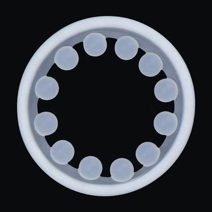 Beaded Delay Ring Elastic Penis Ring - 12 beads - image 0