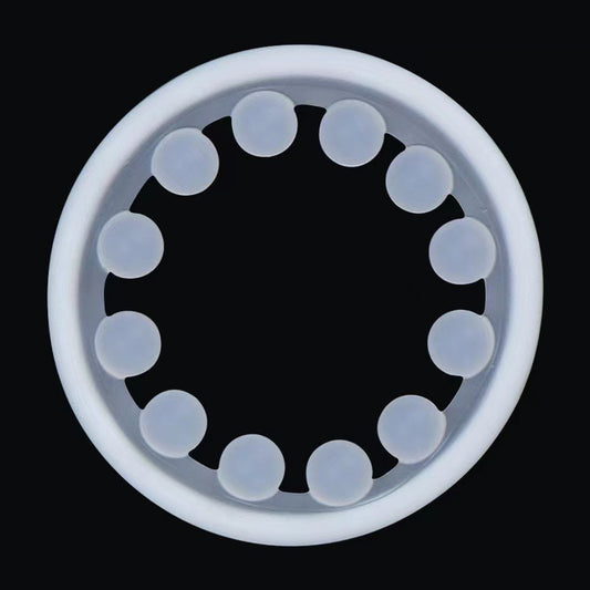 Beaded Delay Ring Elastic Penis Ring - 12 beads - image 0
