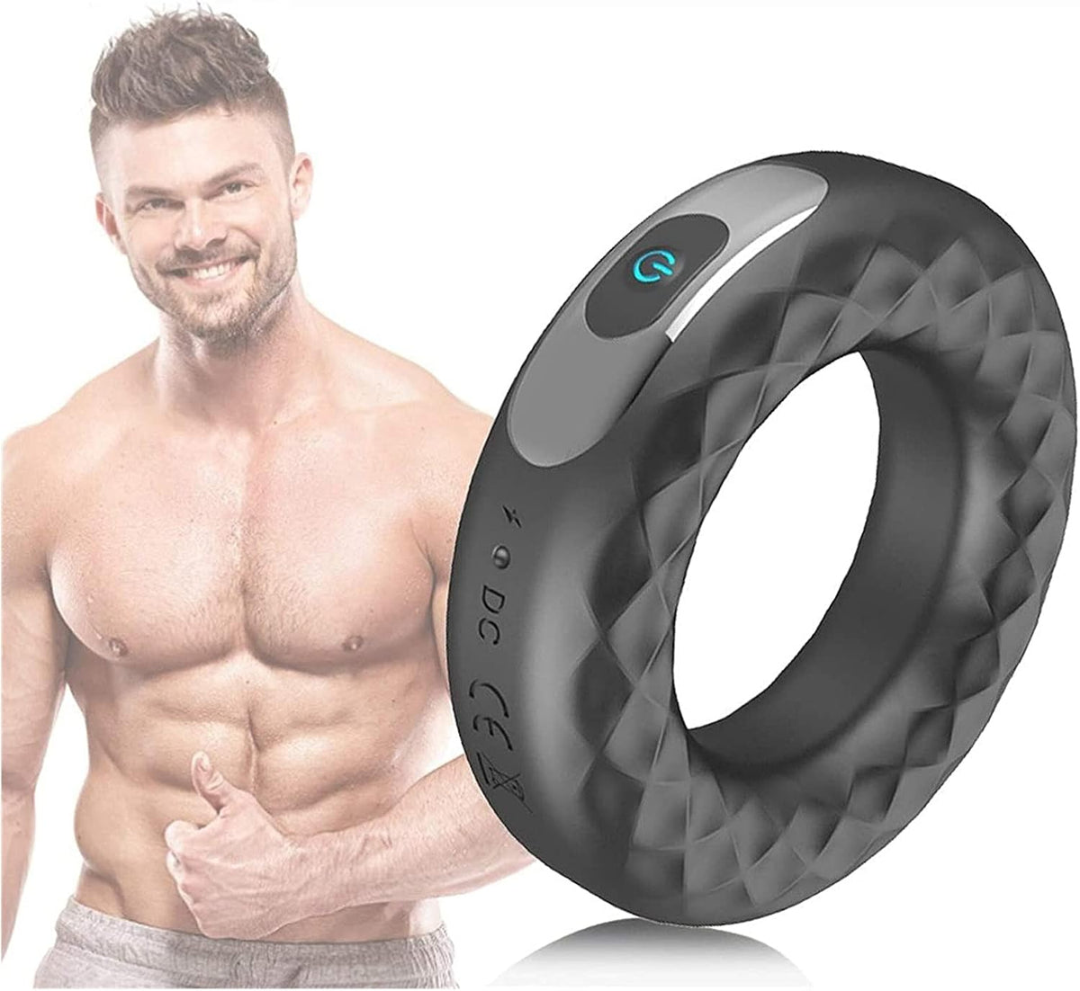 Electric Cock Ring (Delay 10 Vibration Modes+Clitoris Stimulation) - image 9
