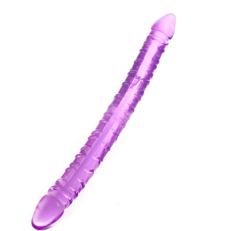 Double Penile Dildo Long - Purple - image 2
