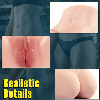 Portable Realistic TPE Pussy & Ass Masturbator - image 0