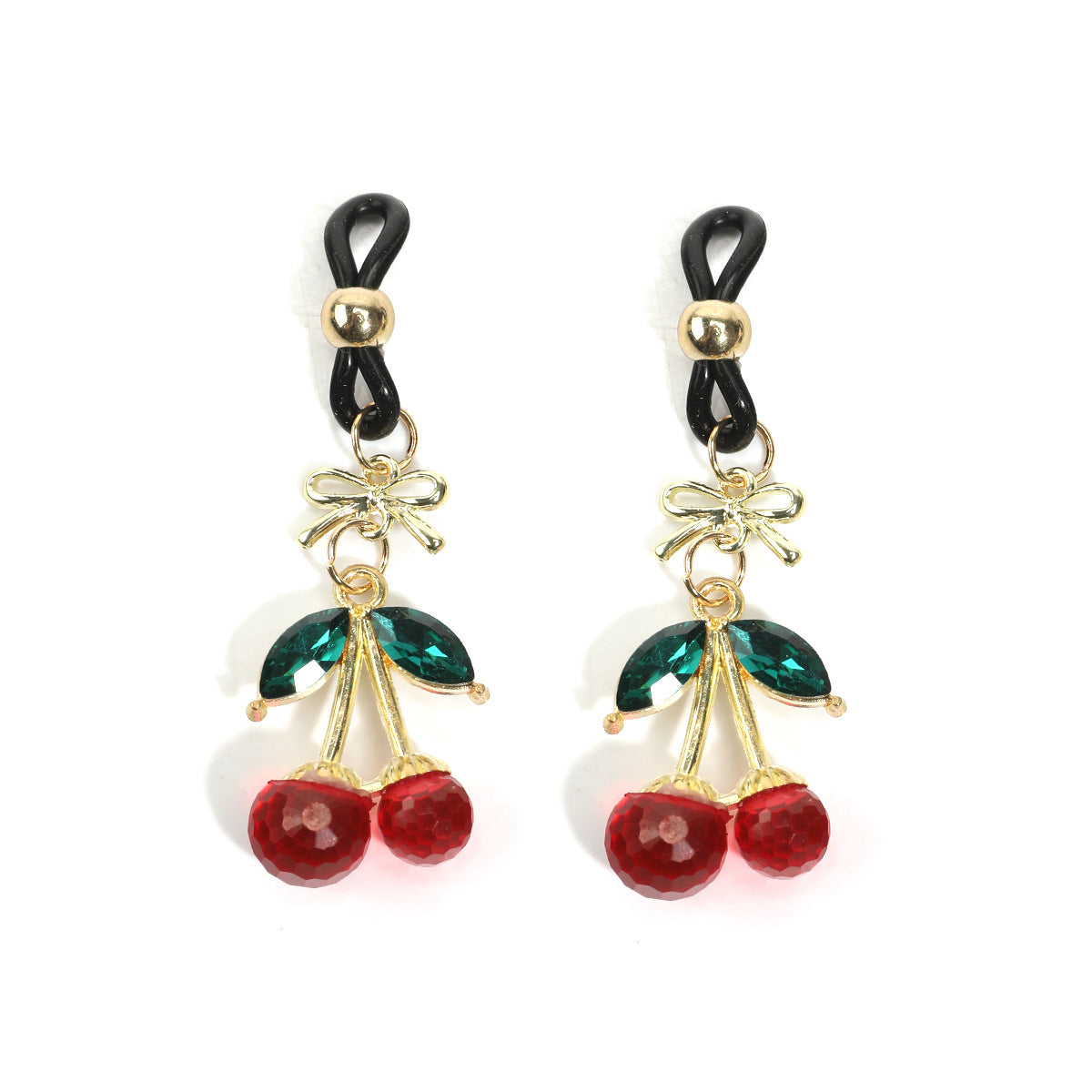 Cherry Nipple Rings (Non-Piercing) - Red - image 0