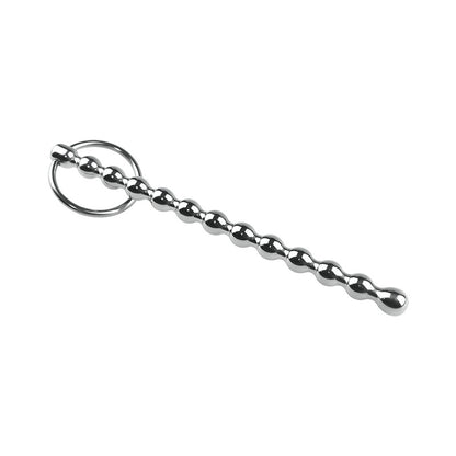 5.9''  Stainless Steel Beaded Urethral Plug With Dual Ring - image 5