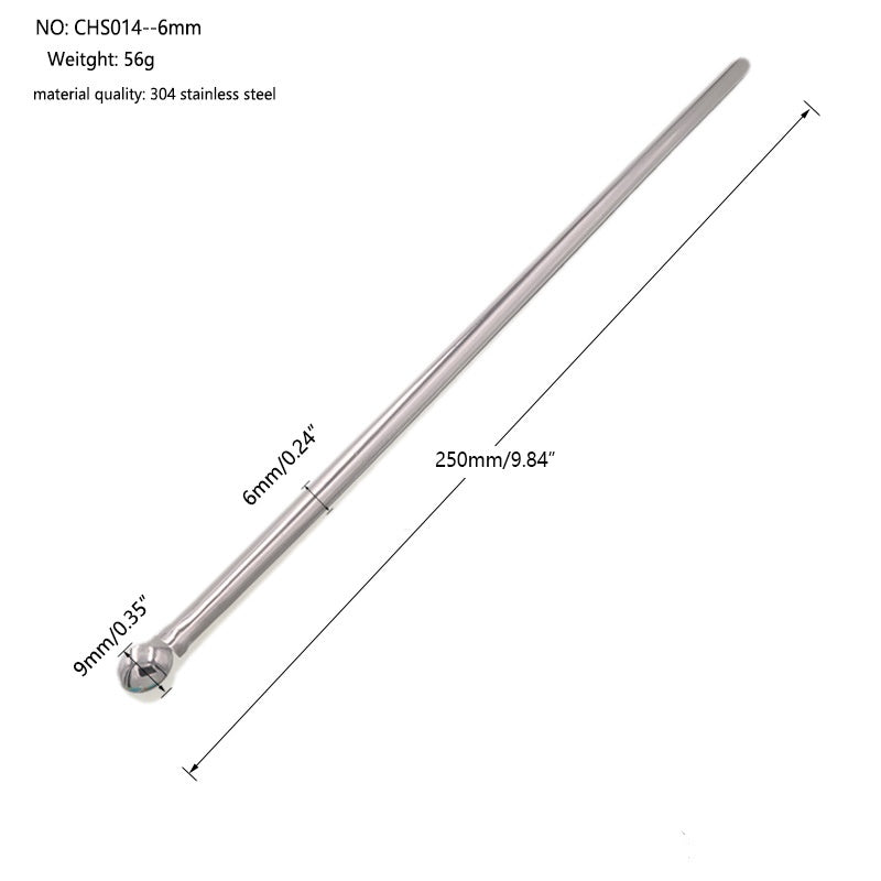 Stainless Steel Urethral Sounding Rod - 6mm - image 3