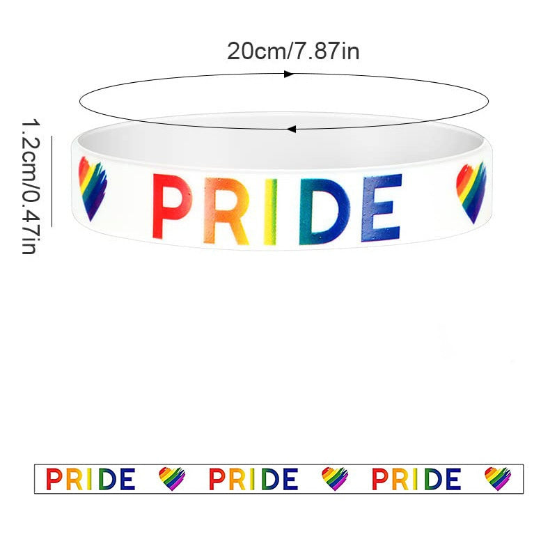 30 pcs of LGBT Pride Month Silicone Handbands