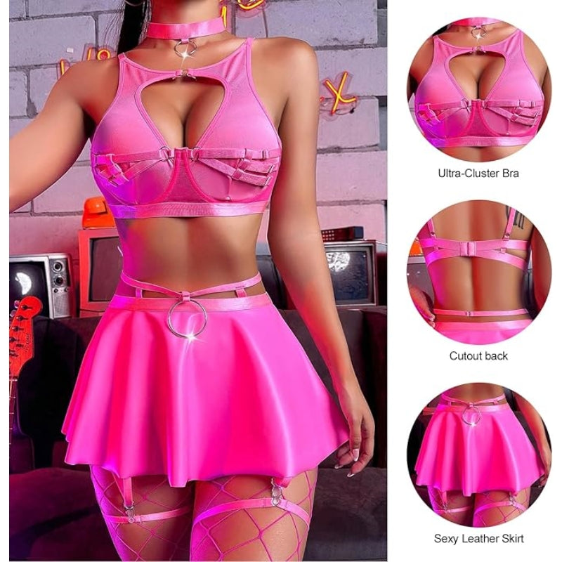 Seductive O-Ring Lingerie Set - image 17