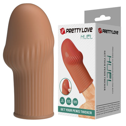 Pretty Love Huel Penis Sleeve - Deep Skin Tone - image 5