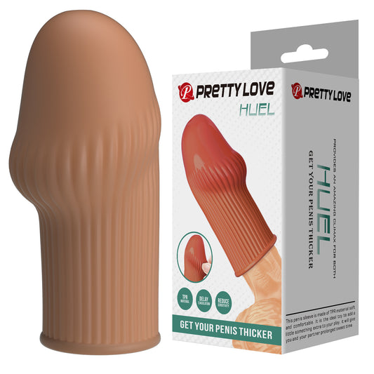Pretty Love Huel Penis Sleeve - Deep Skin Tone - image 5