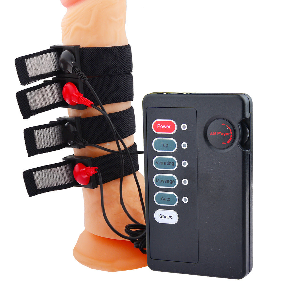 E-stim Electric Penis Rings - Black - image 0
