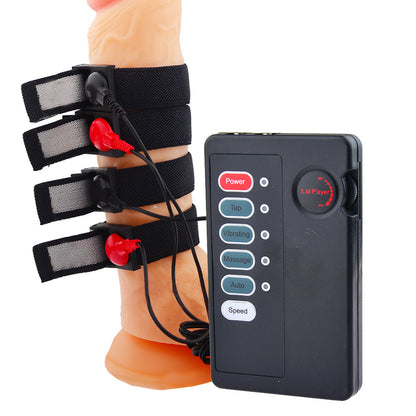 E-stim Electric Penis Rings - Black - image 0
