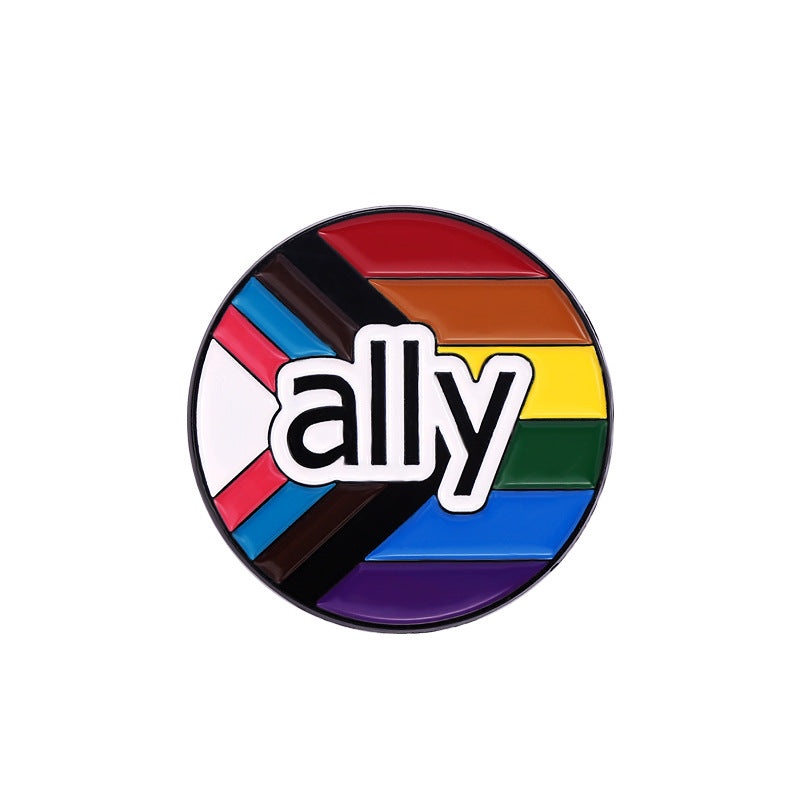 Rainbow Ally Pride Month Buttons - B - image 0