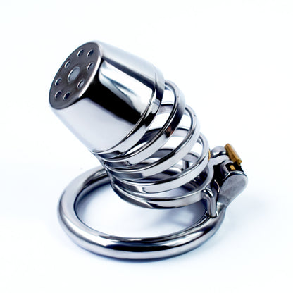 Stainless Steel Chastity Cage 40-50mm Ring - 50mm Circular Ring - image 4