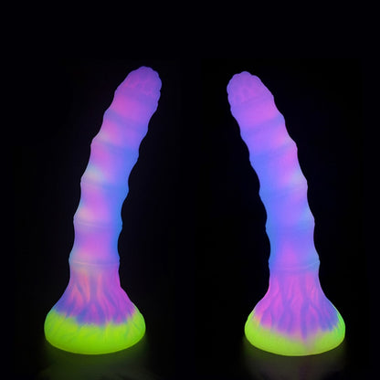 7.08'' Alien Glow In The Dark Dildo with Suction Cup - image 6