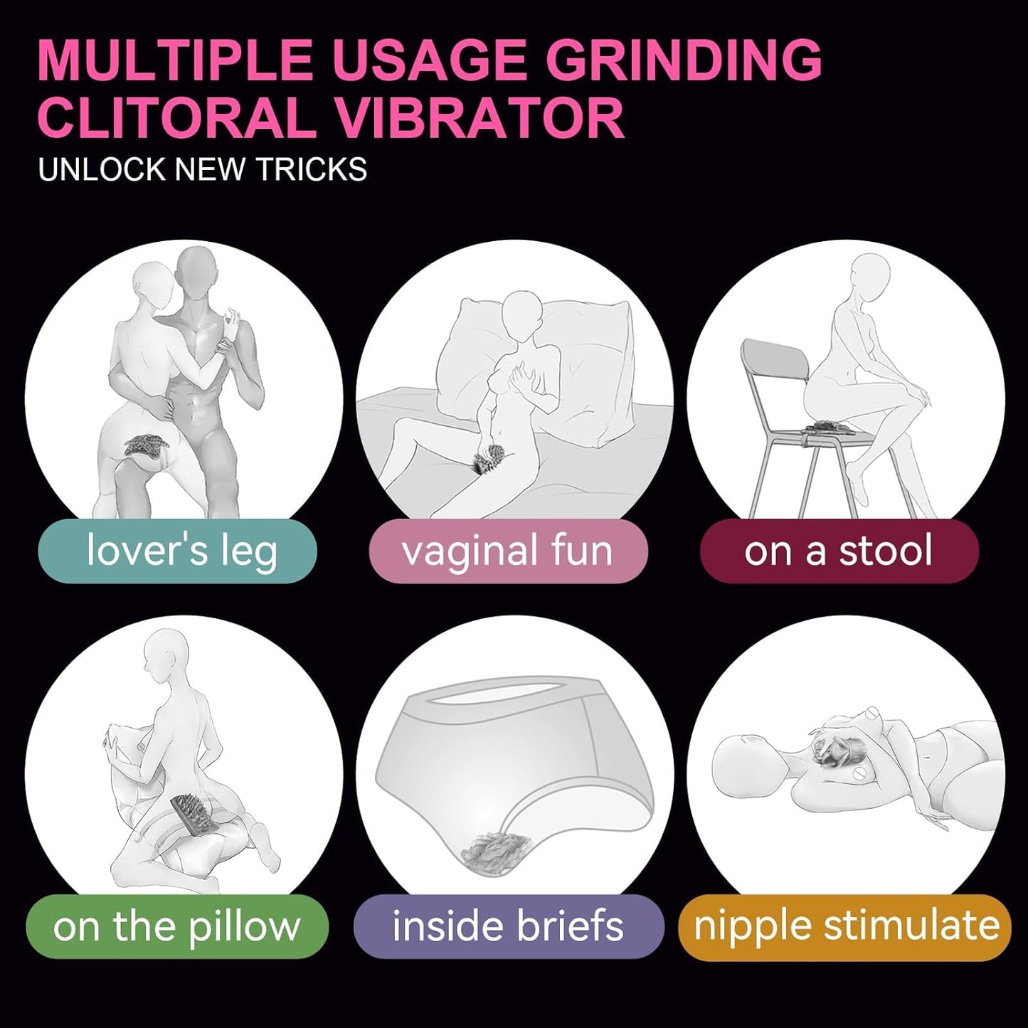 Monster-Inspired Female Grinder – Dual-Action Tongue + Textured Grinding Pad - image 4