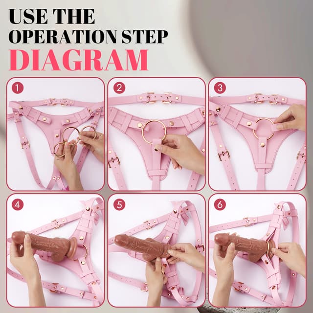Beginner-Friendly Adjustable Strap-On Harness Kit with Multi-Ring Support System - image 9
