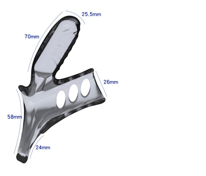 Vibrating Penis Sleeve Erection Ring with Bumps  - Hollow - image 8