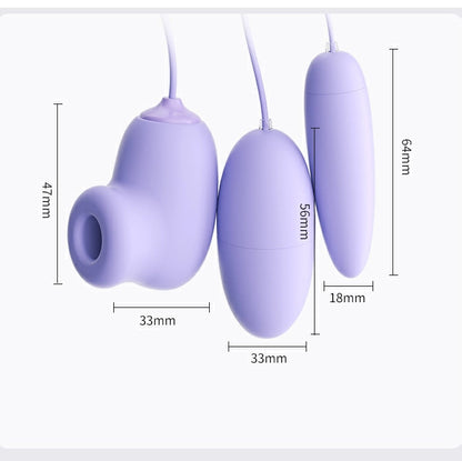 Rechargeable Dual Vibrator Clit Sucking Toy - image 6