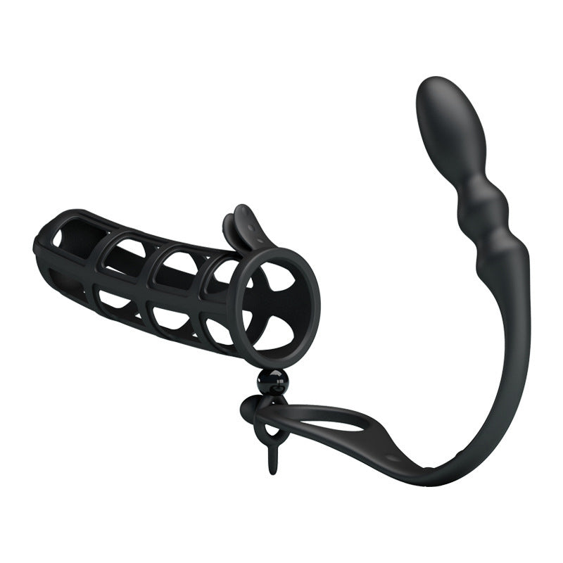 "Lock and Load" - Cock Ring & Anal Plug - Black - image 3