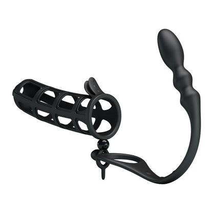 "Lock and Load" - Cock Ring & Anal Plug - Black - image 3