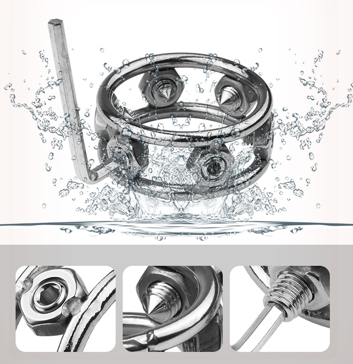 CBT Spiked Glans Ring Cock Ring - image 4