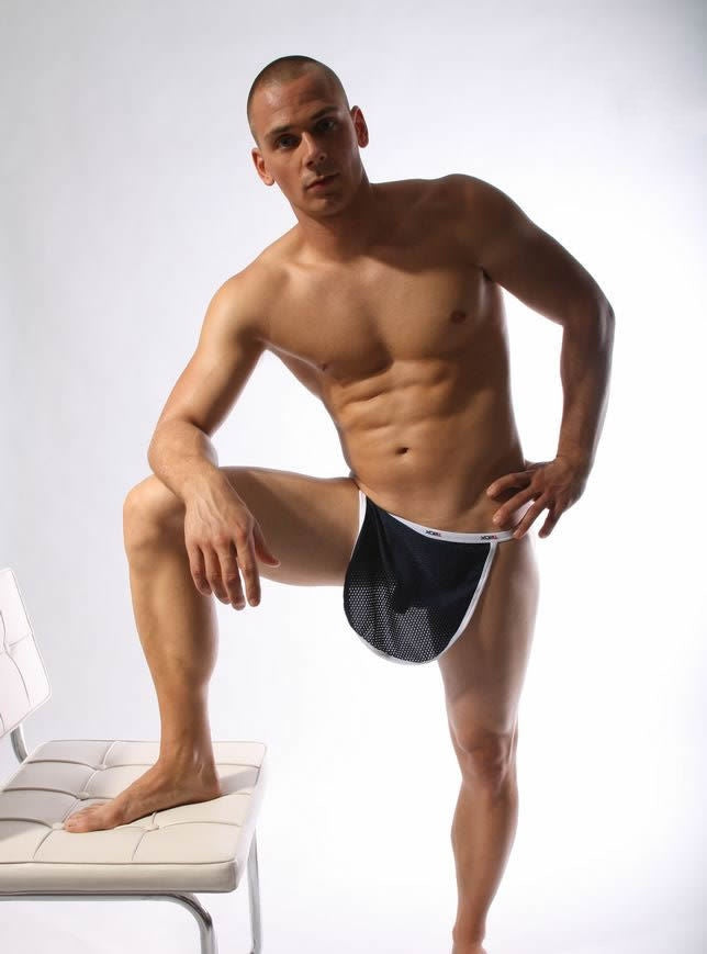MeshGrip Men's G-String - Navy Blue - M - image 0