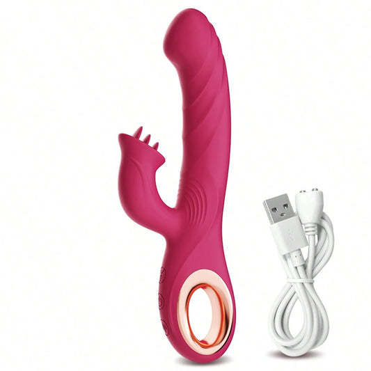 LickThrust 3-in-1 Pleasure Wand - Rose - image 0