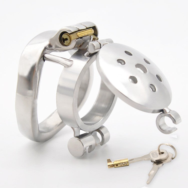 Flipped Metal Chastity Cage - Short 50mm - image 0