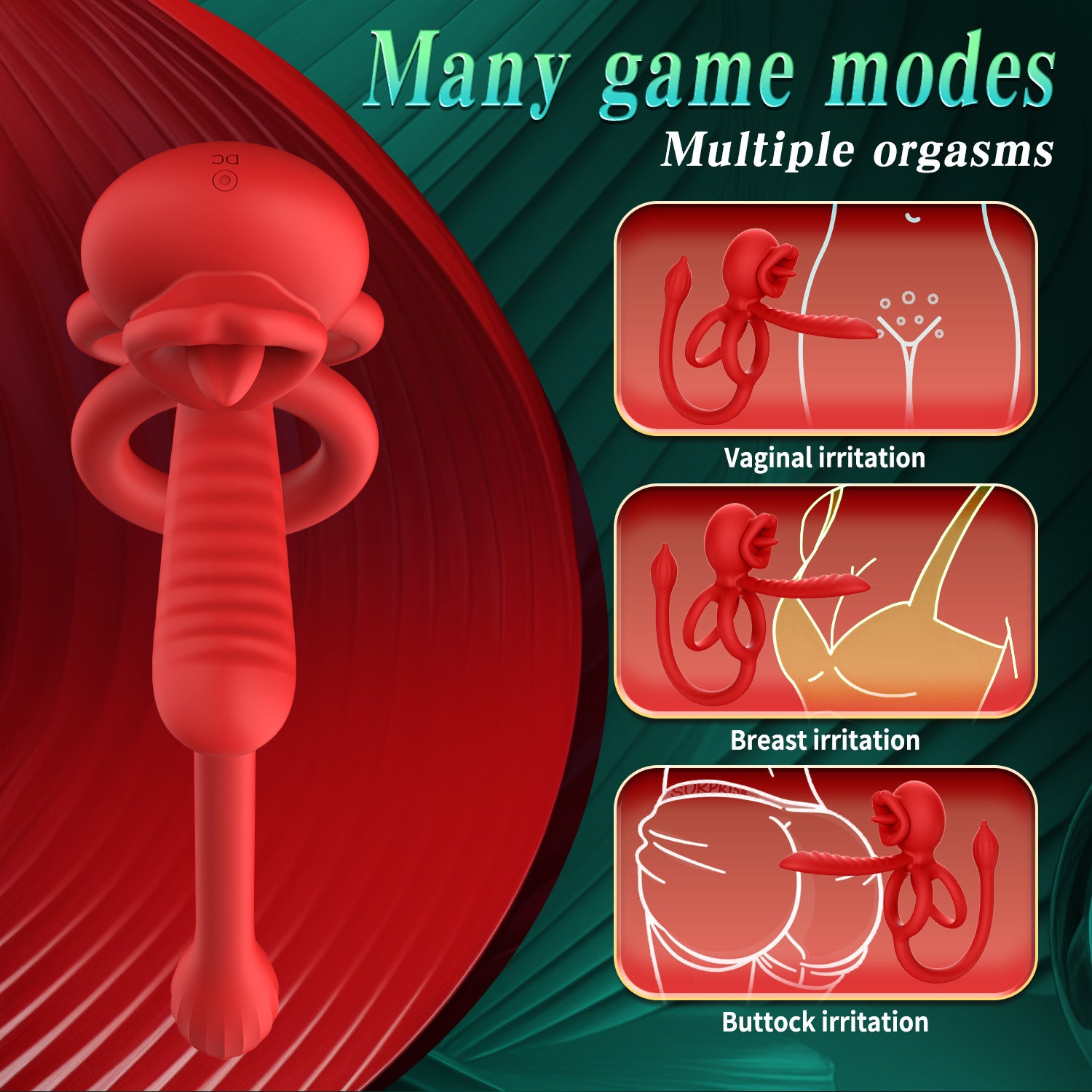3-in-1 Couple Vibrator with App Control – Dual Ring & Anal Plug for Intense Shared Pleasure - image 5