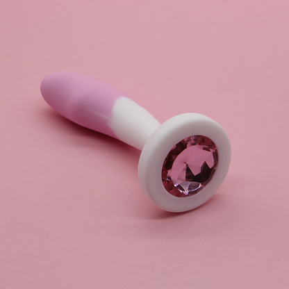 Crystal Base Silicone Anal Plug - image 4