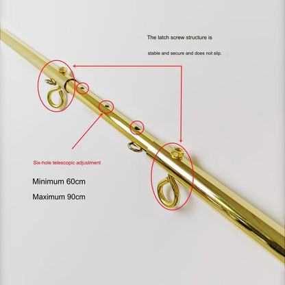 SM Restraints Golden Spreader Bar Handcuffs Shackles - image 1