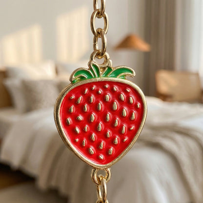 Cute Strawberry Nipple Clamps With Adjustable Dual Clip Design - image 2