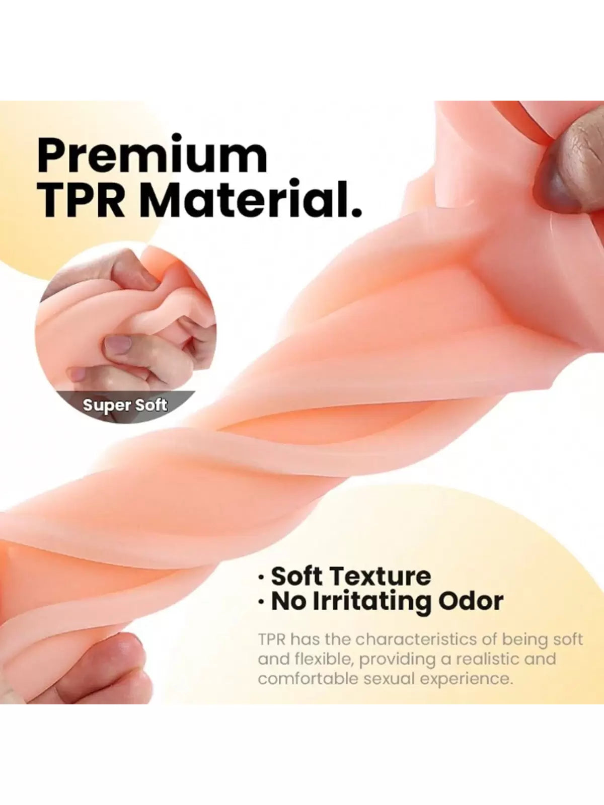Male MasturbationSucking Airplane Cup With Textured Vaginal Inserter  - image 1