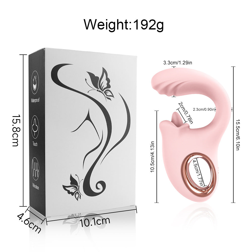 Luxelick 6.1'' Dual Motor Tongue Vibe - Pink - image 5