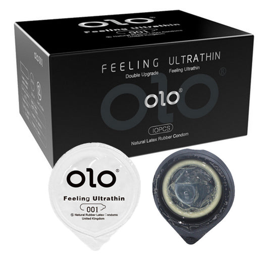 CE, ISO, SABS, FSC Certified OLO Premium Condoms - Black 10 pcs - image 0