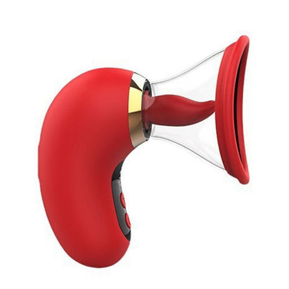 Nipple Stimulator Clit Suction Vibrator - Red - image 0