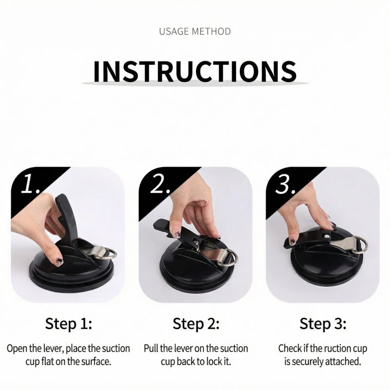 Adjustable Suction Cup Wrist Cuffs – Soft PU Material with Secure Chain Connection - image 3