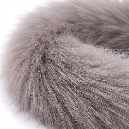 Gray Fox Tail Butt Plug • 18.1 Inch Tail - image 1