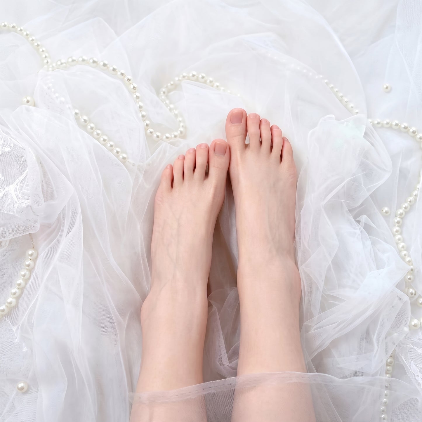 Lifelike Platinum Silicone Foot Model - Nude - image 5