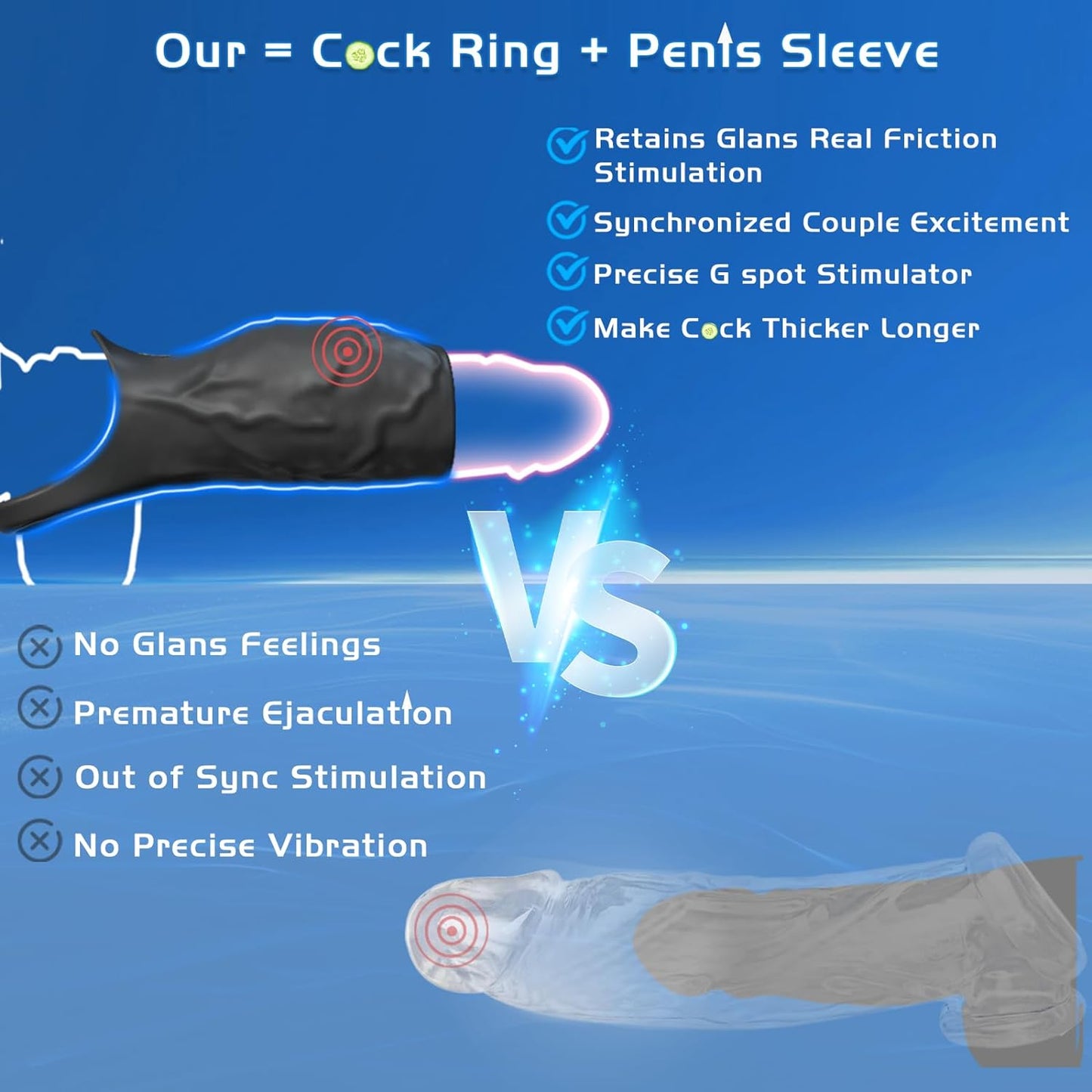 Vibrating Penis Sleeve Cock Ring - image 4