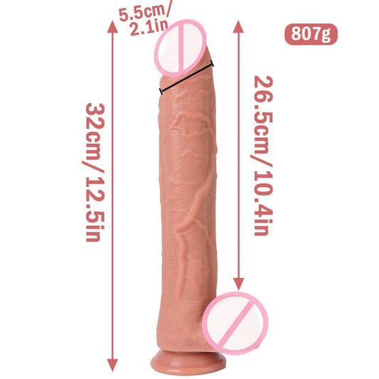 DeepThrill XL RealFeel Dildo - Nude - image 1