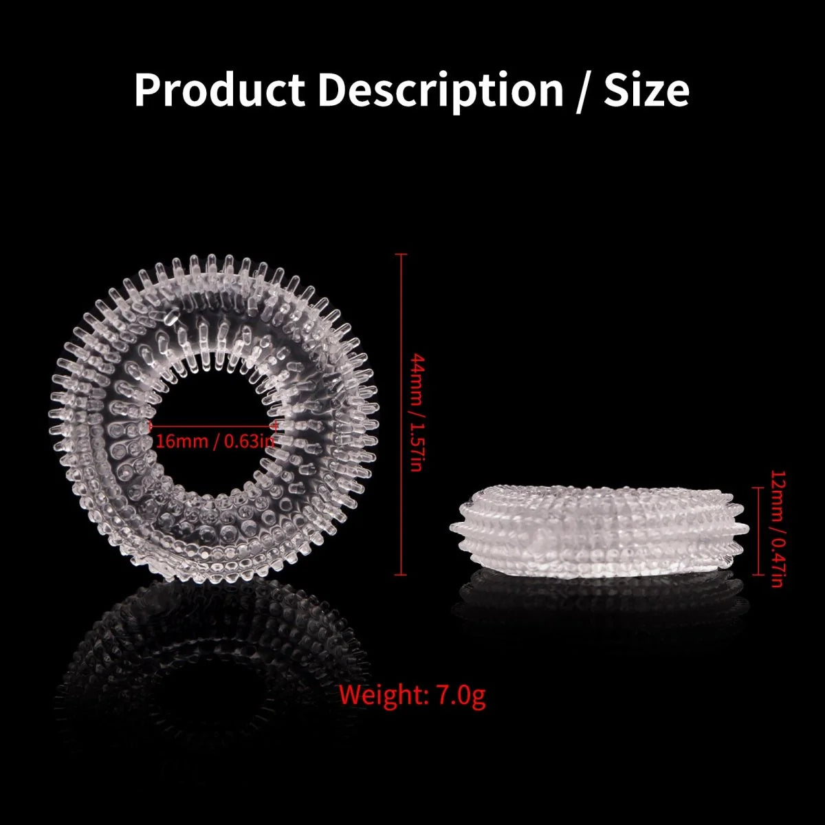 Silicone Spiky Cock Ring - image 2