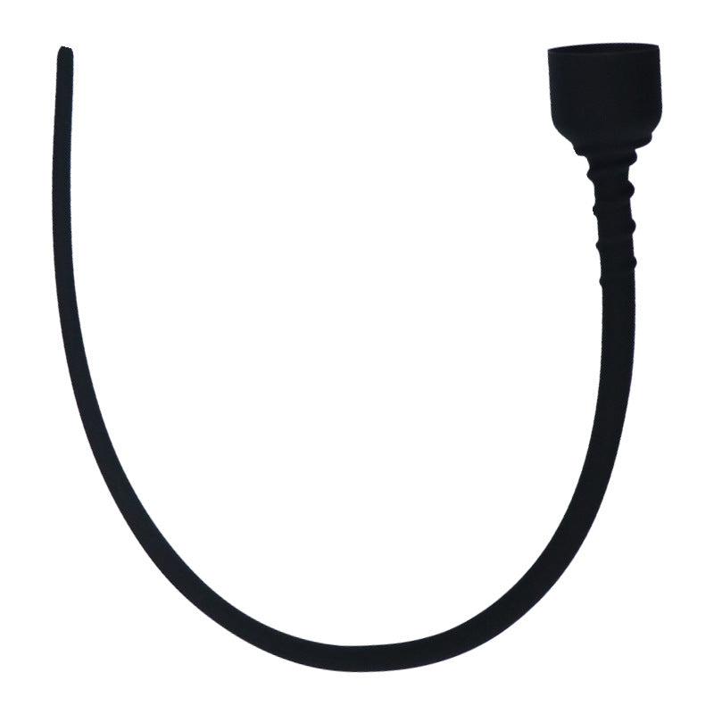 Silicone Urethral Sounds with Suction  - Black - image 3